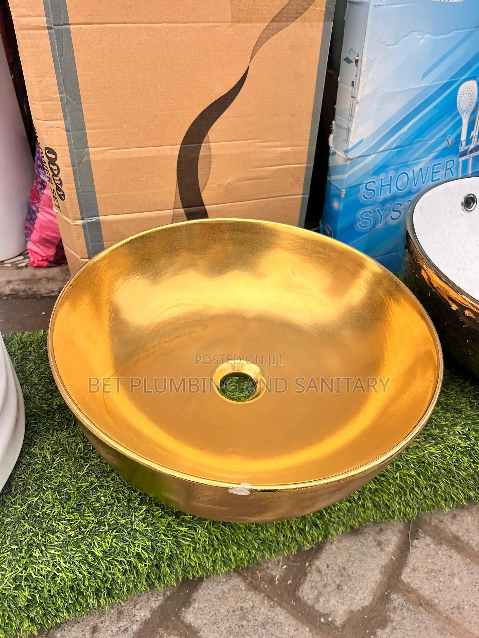 Italian Gold Vanity Basin_pedicure Basin_countertop Basin