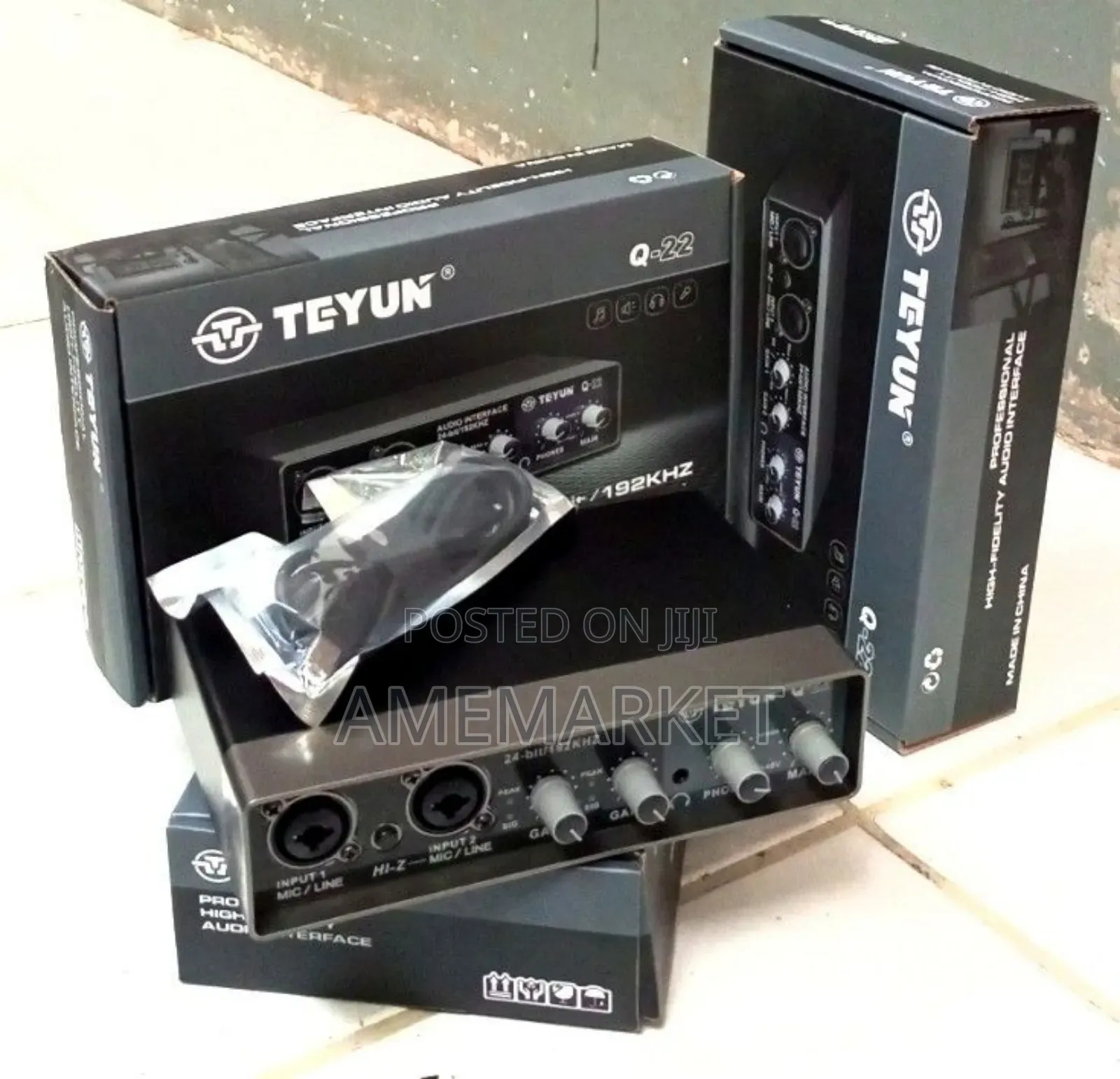 Q22 Audio Interface For Live Sound Recording. Teyun Q 22 Sound Card