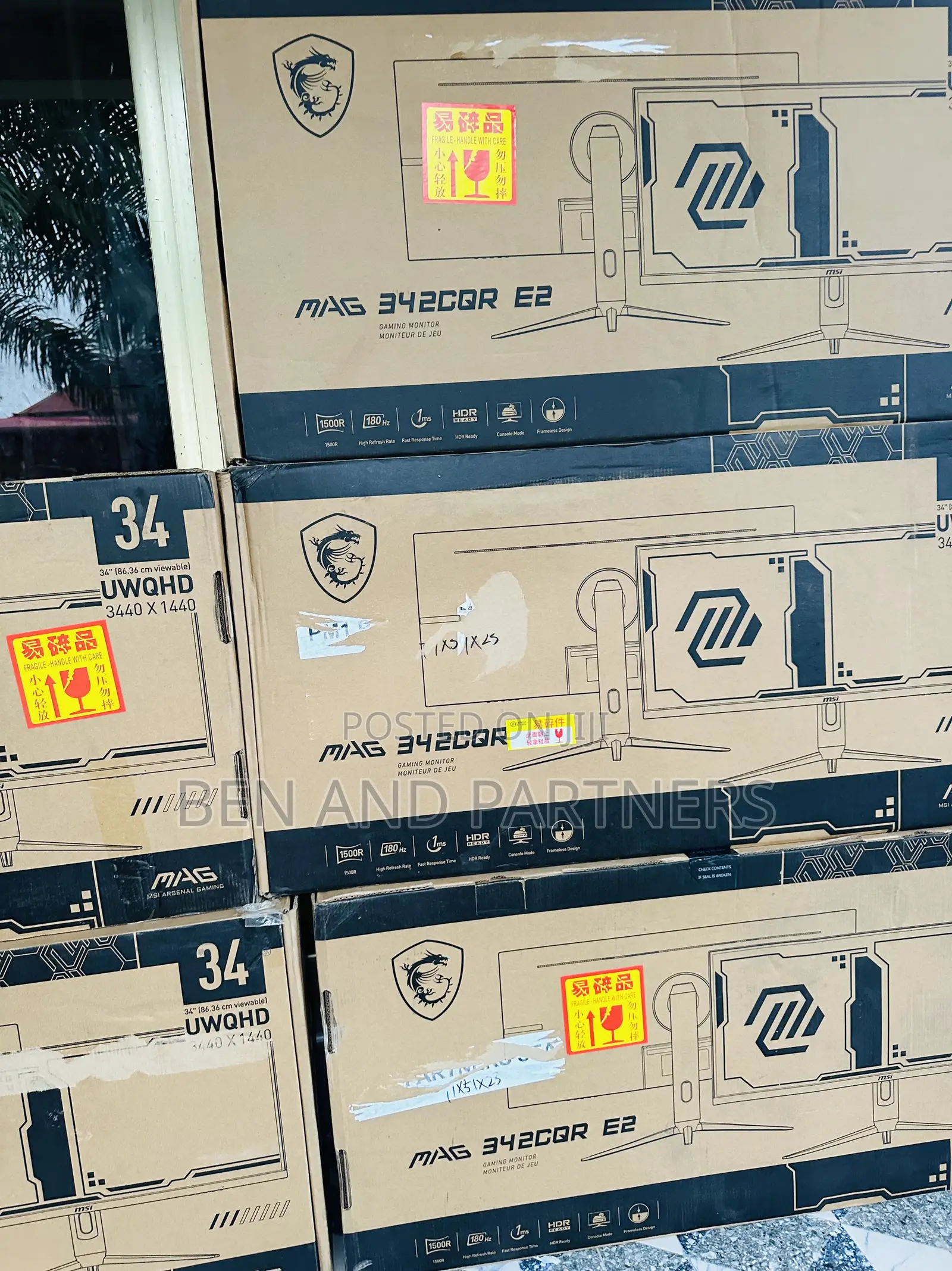 Msi Mag 34”, Wqhd, 180hz, 1ms, Hdr Gaming Monitors