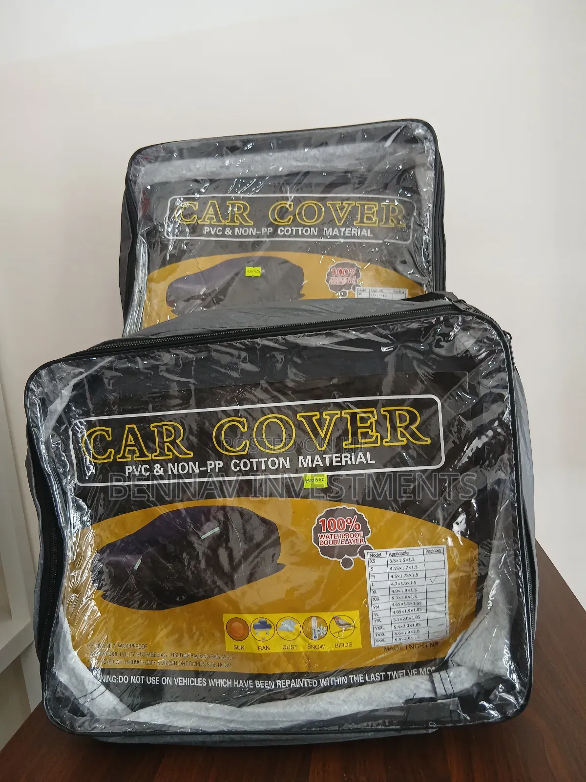 Durable Double Layer Waterproof Car Cover For All Cars