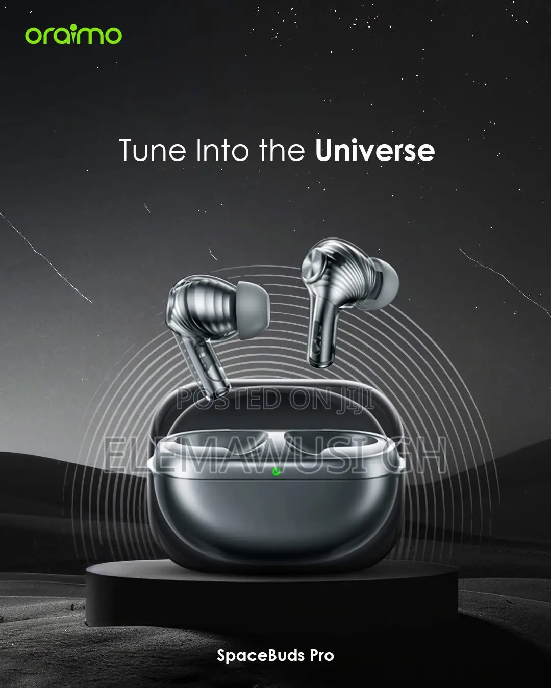 Oraimo Spacebuds Pro Premium 50db Hybrid Anc True Wireless Earbuds