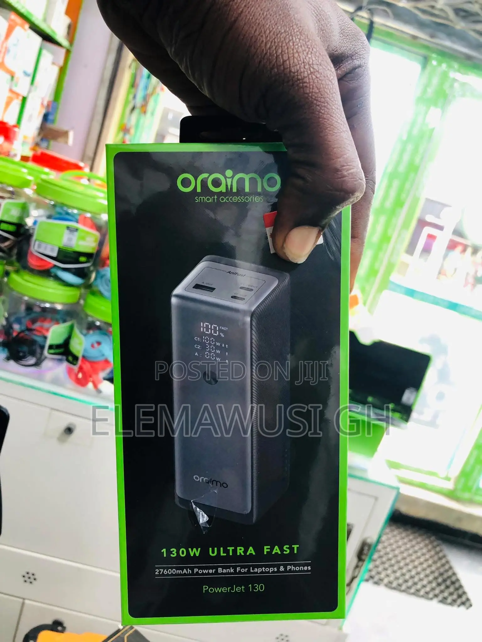 Oraimo Powerjet Power Bank for Laptop , Tablets and Phones 130 Watts