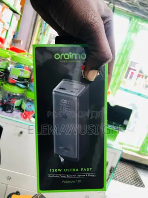 Oraimo Powerjet Power Bank for Laptop , Tablets and Phones 130 Watts