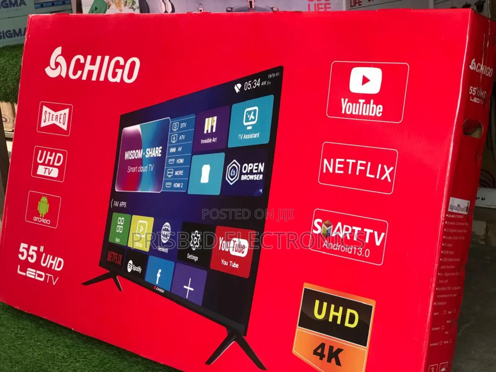 Chigo 55" Led Tv Uhd 