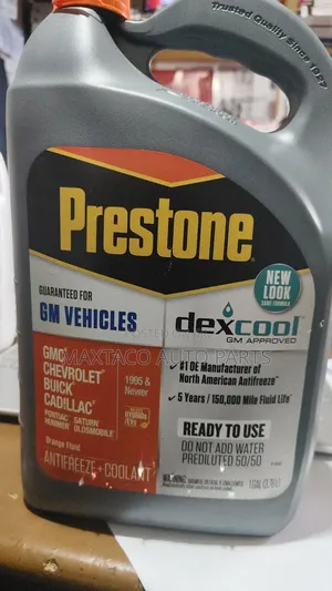 Prestone Dexcool Orange Antifreeze Coolants