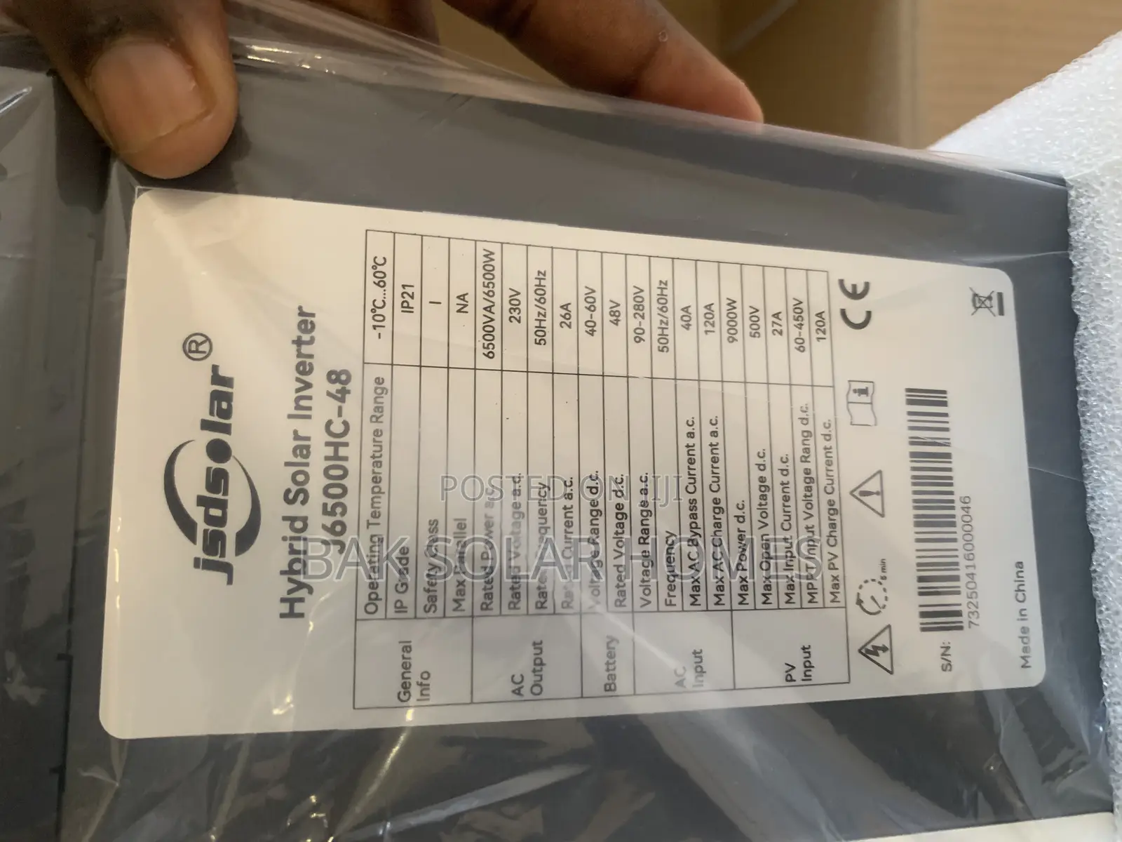 JSD Hybrid Solar Inverter