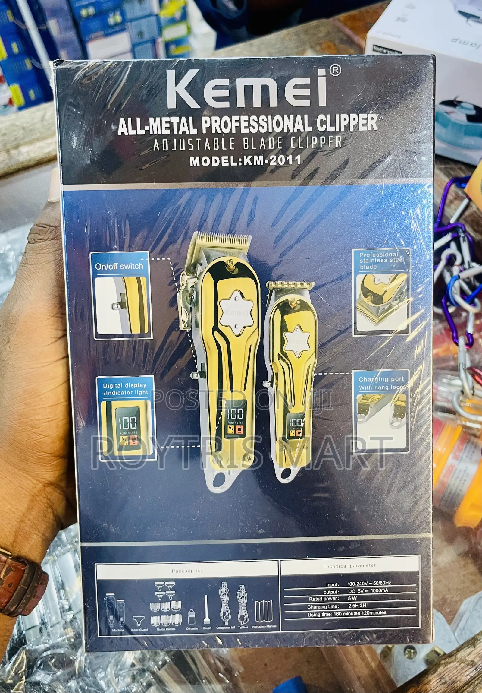 Kemei 2in1gold Clipper