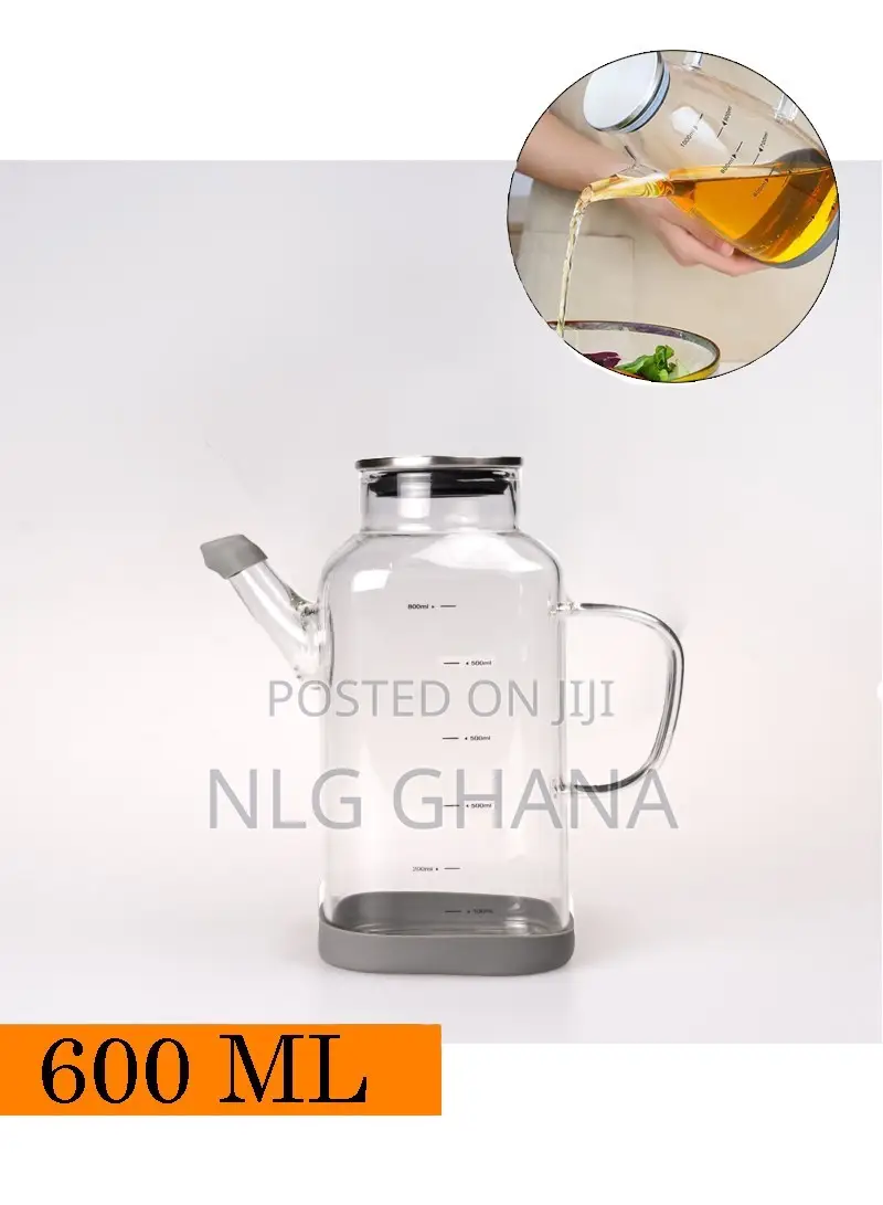 600ml Borosilicate Glass Oil Storage Jar. Ghx6534