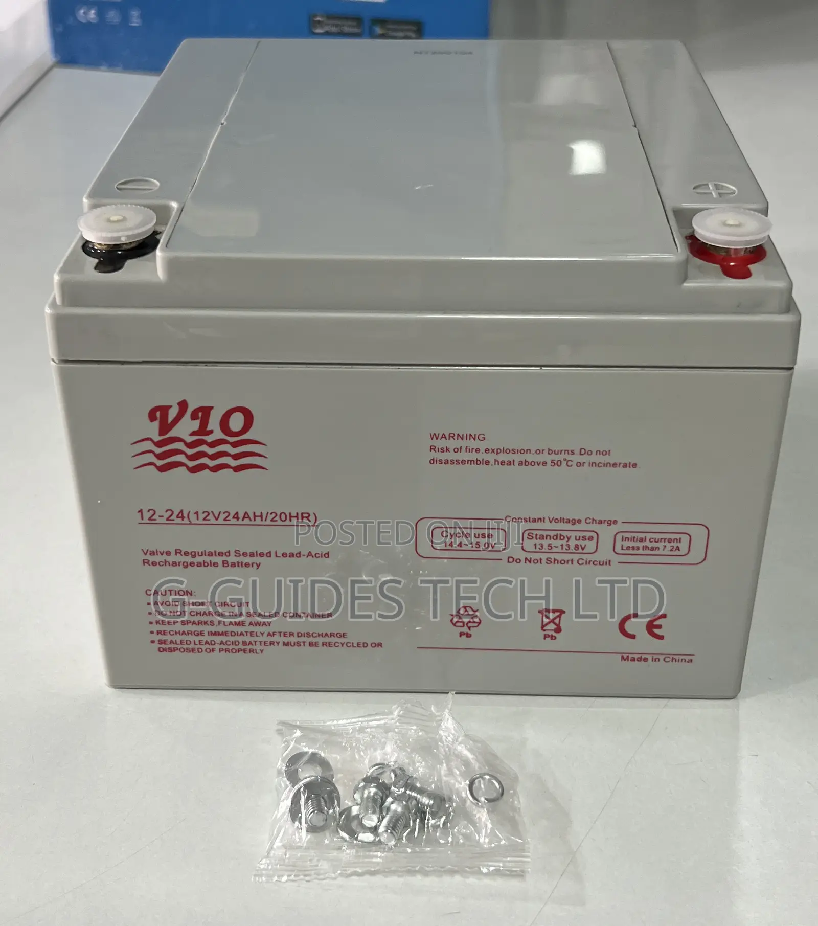 Vio 12v 24ah Ups Battery, 12v-24ah Sealed Lead-Acid Ups Battery