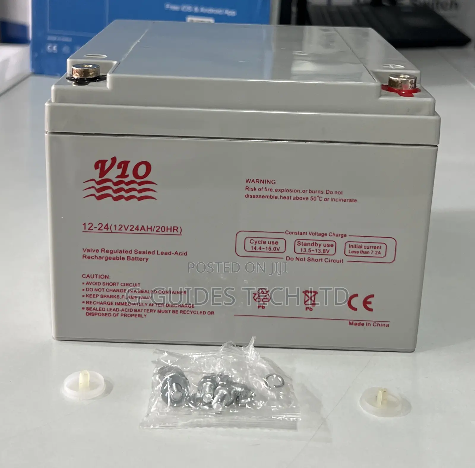 Vio 12v 24ah Ups Battery, 12v-24ah Sealed Lead-Acid Ups Battery