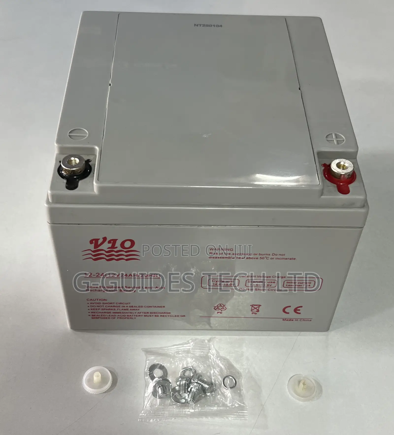 Vio 12v 24ah Ups Battery, 12v-24ah Sealed Lead-Acid Ups Battery