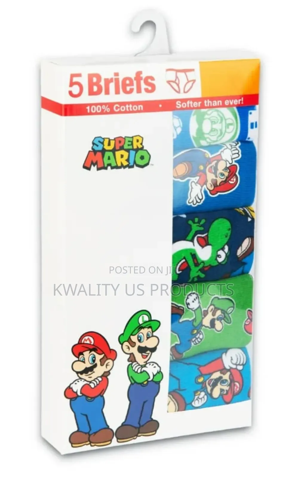 Boys Cartoon Character Briefs - 5 Pack