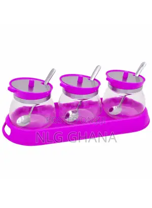 300ml Condiment Jars Glass Spice Containers Set. Ghx6676