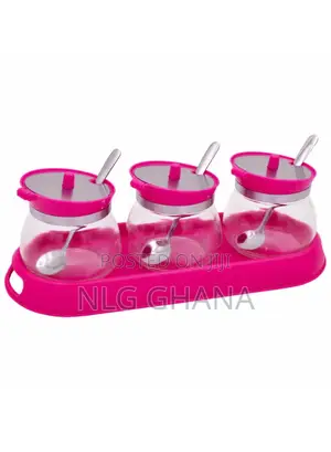 300ml Condiment Jars Glass Spice Containers Set. Ghx6676