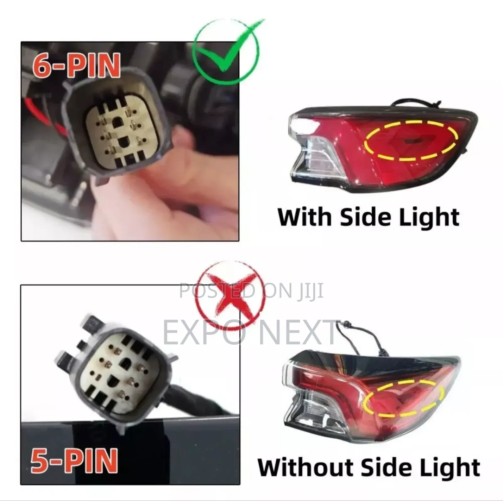 2020-2022 Ford Escape Right Passenger Side Tail Light