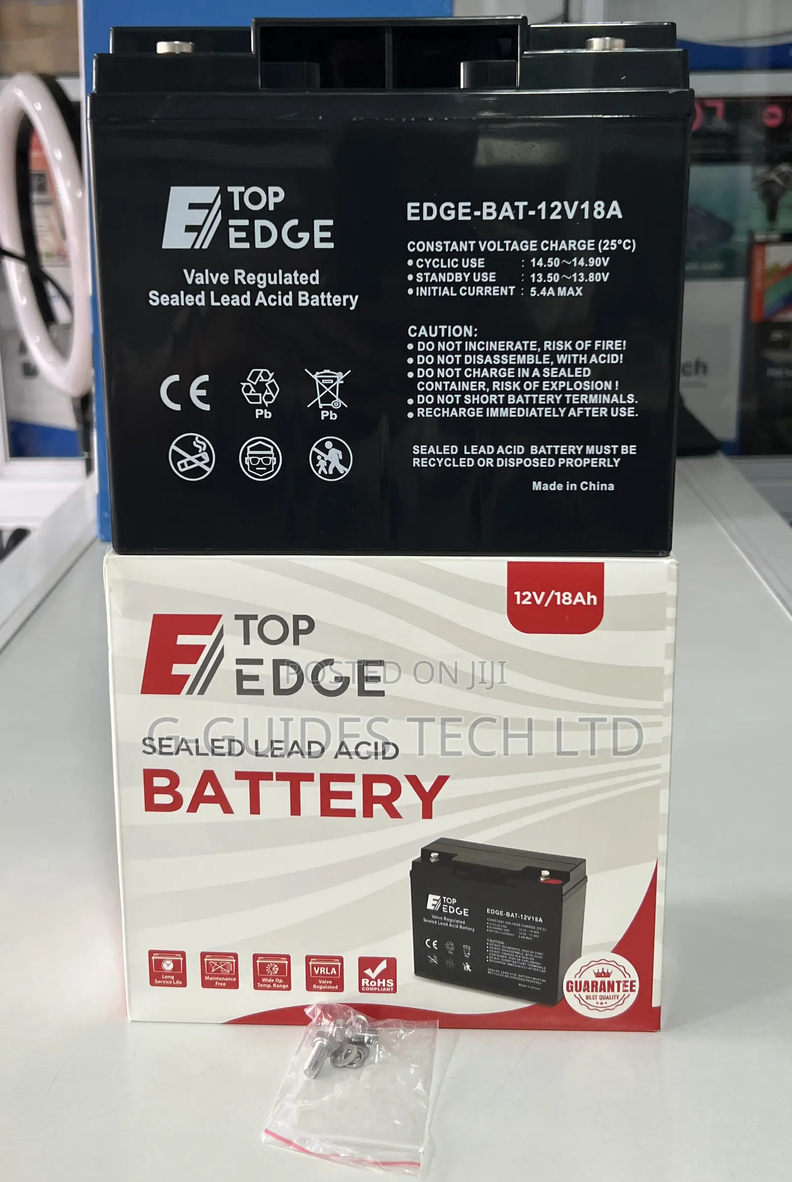 Top Edge 12v-18ah Ups Battery, 12v 18ah Sealed Lead-Acid Battery