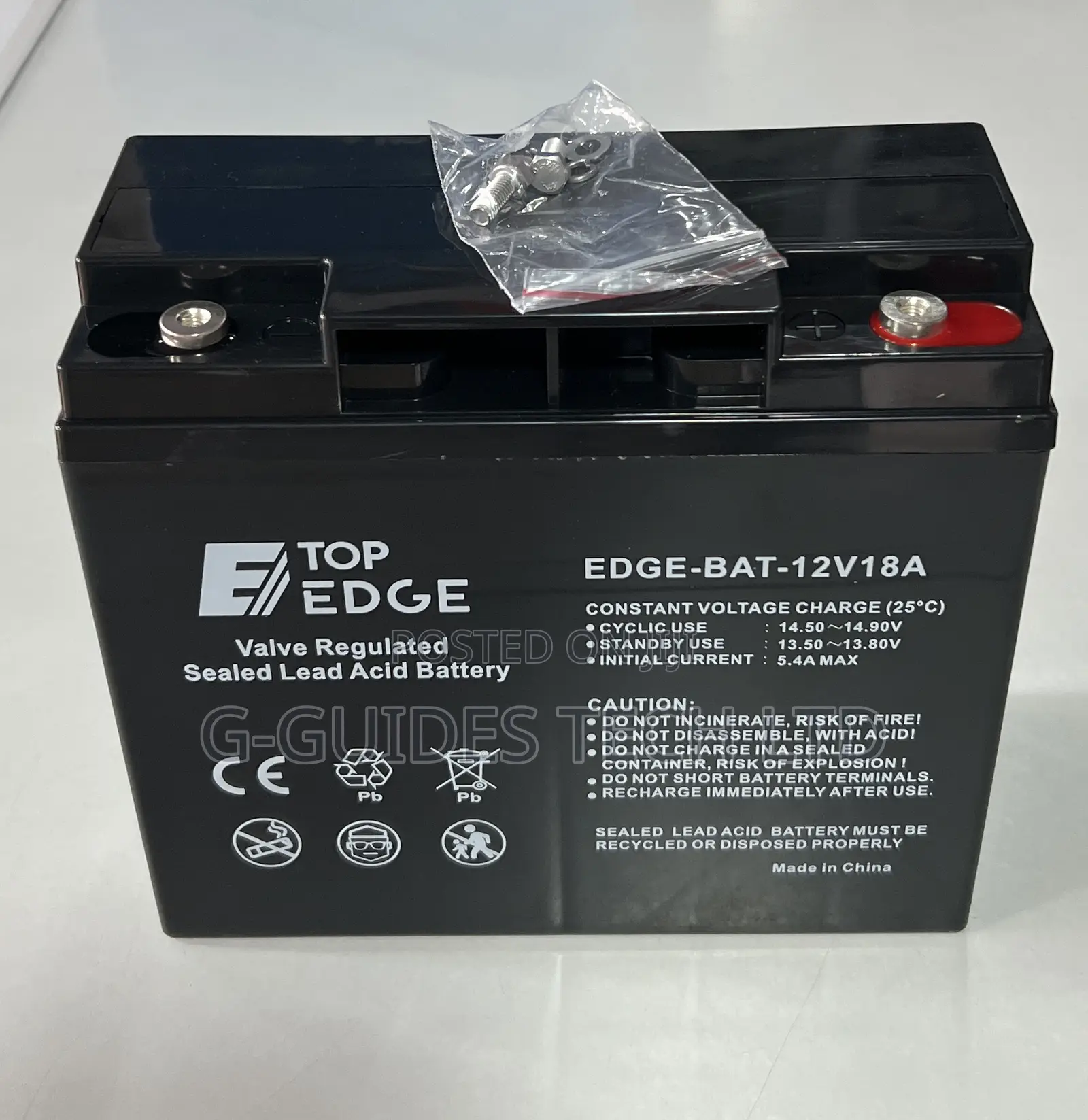 Top Edge 12v-18ah Ups Battery, 12v 18ah Sealed Lead-Acid Battery
