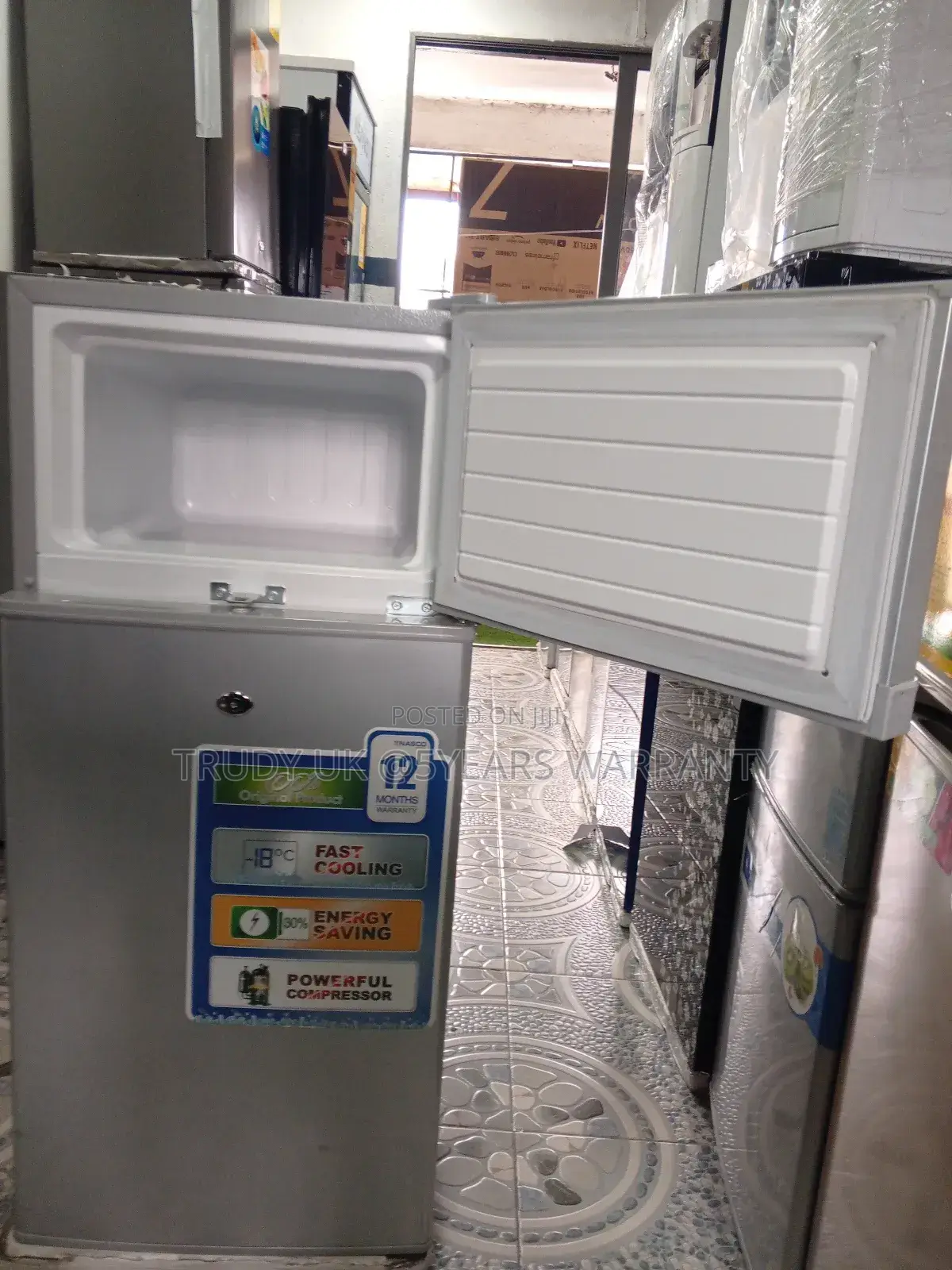 Nasco 95l Double Door Refrigerator