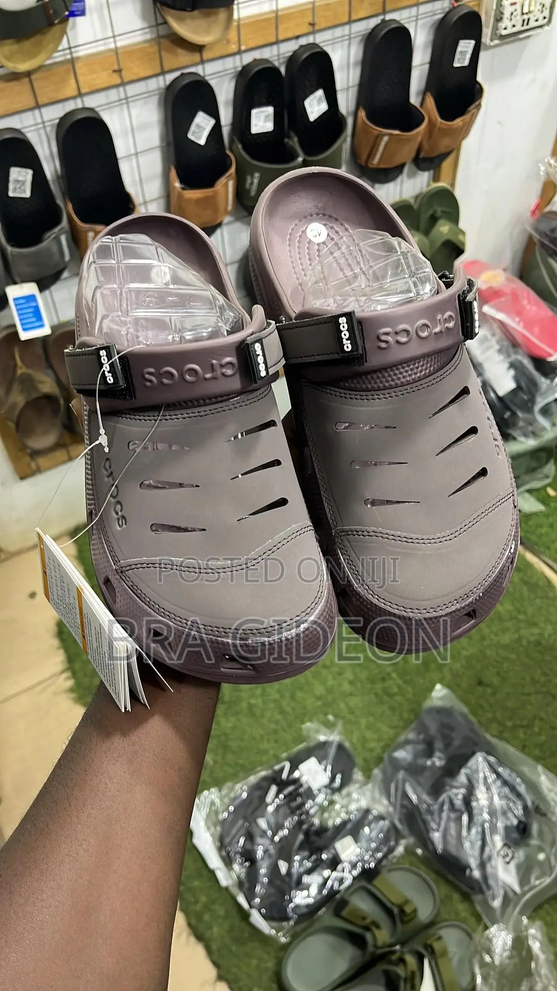Leather Crocs