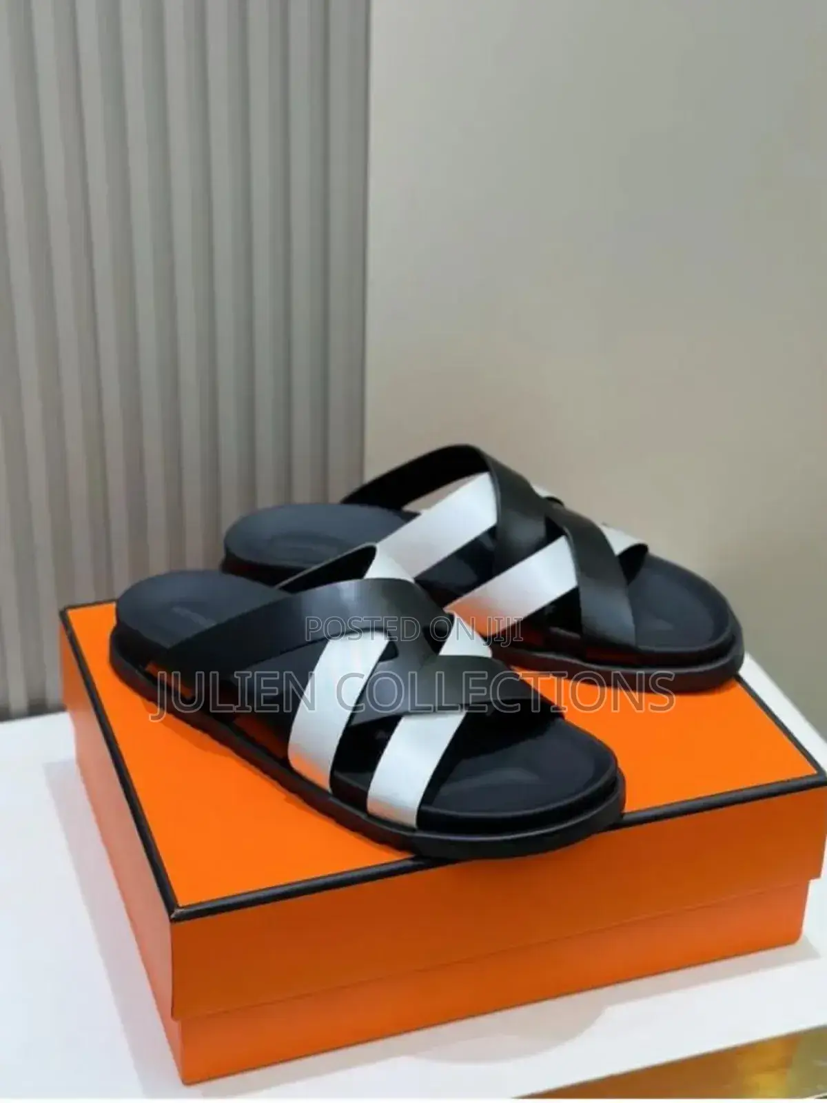 Hermes Cross Belte Black N White