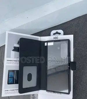 Fold 7/6. 2 In1 Wireless Leather Flip Case, With Front Glass Protector