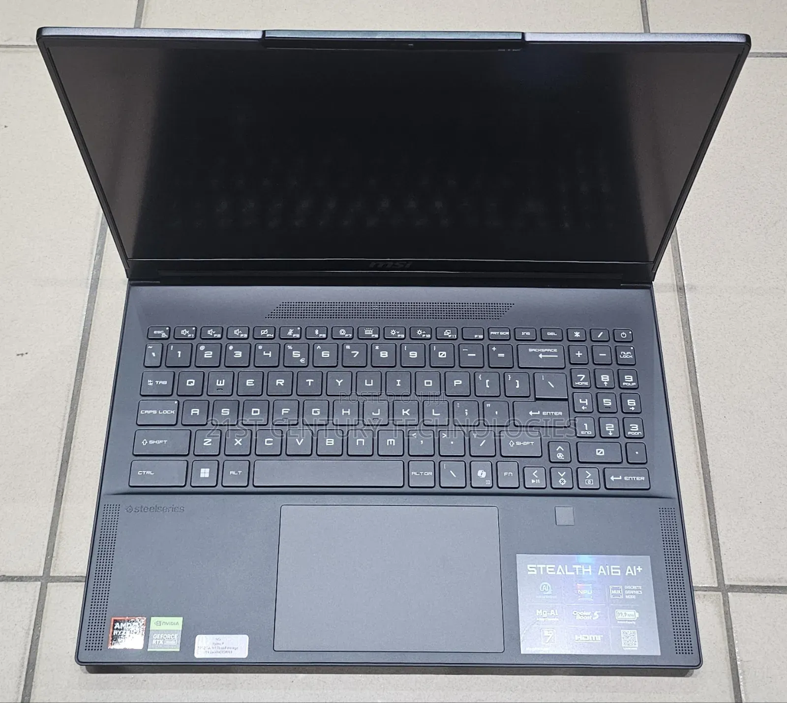 Laptop MSI Stealth 16 AI Studio 32GB AMD Ryzen 9 SSD 1T