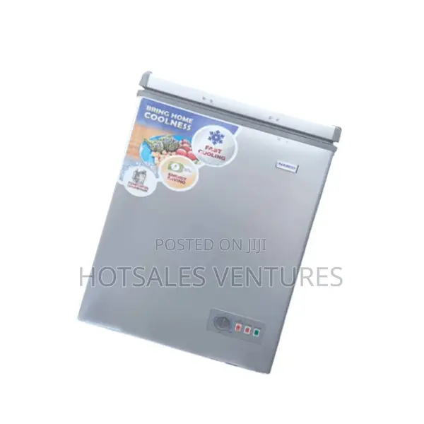 Best Nasco 100 Litres Chest Freezer Silver - Nas-110s
