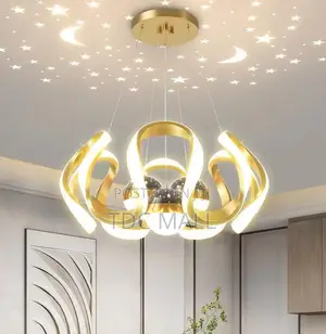 Stylish Decorative Chandelier - Black Gold