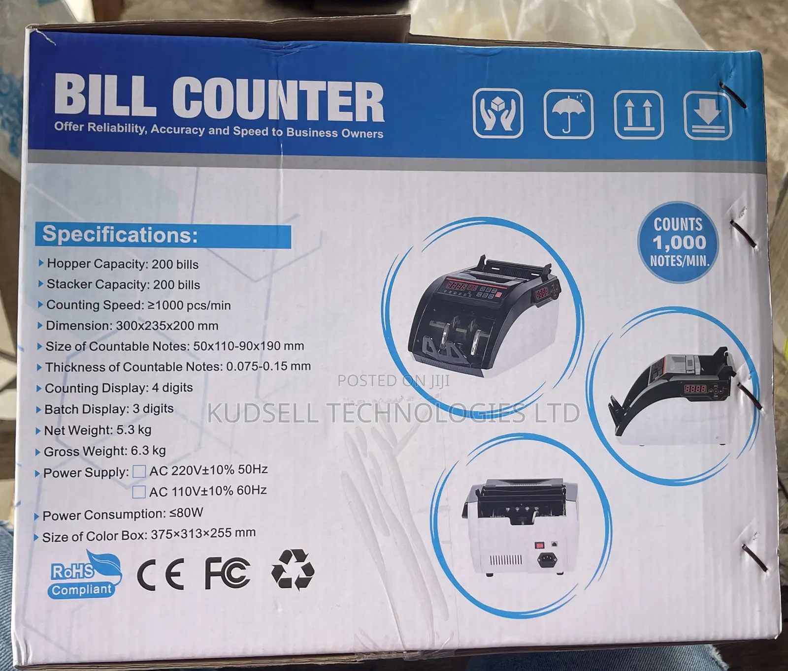 Bill Counter Cc85a Bill Counting Machine