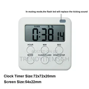 Multifunctional LCD 24 Hour Countdown Kitchen Timer