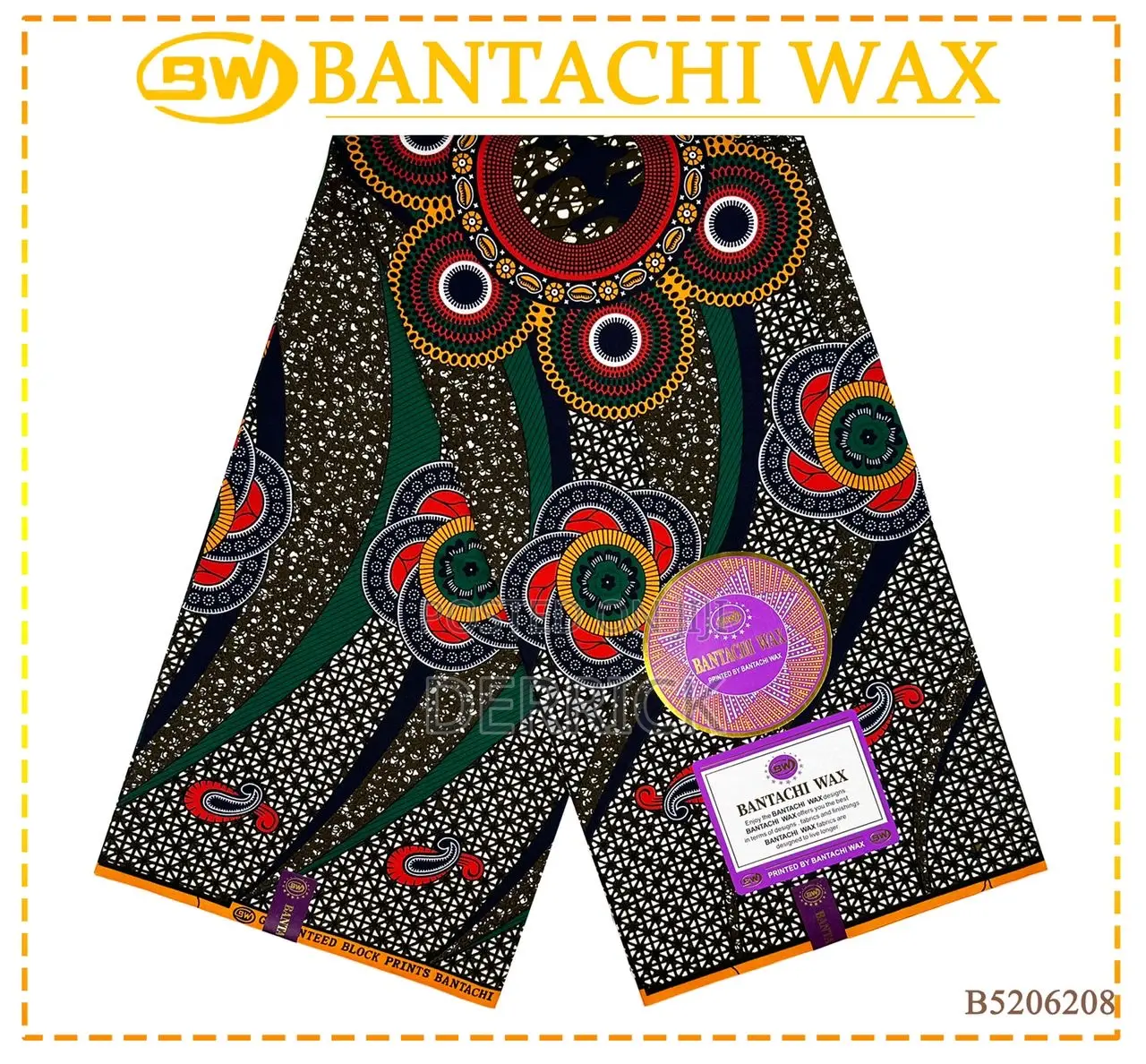 Bantachi Wax Small Premium 6 Yards New Designs Textile.