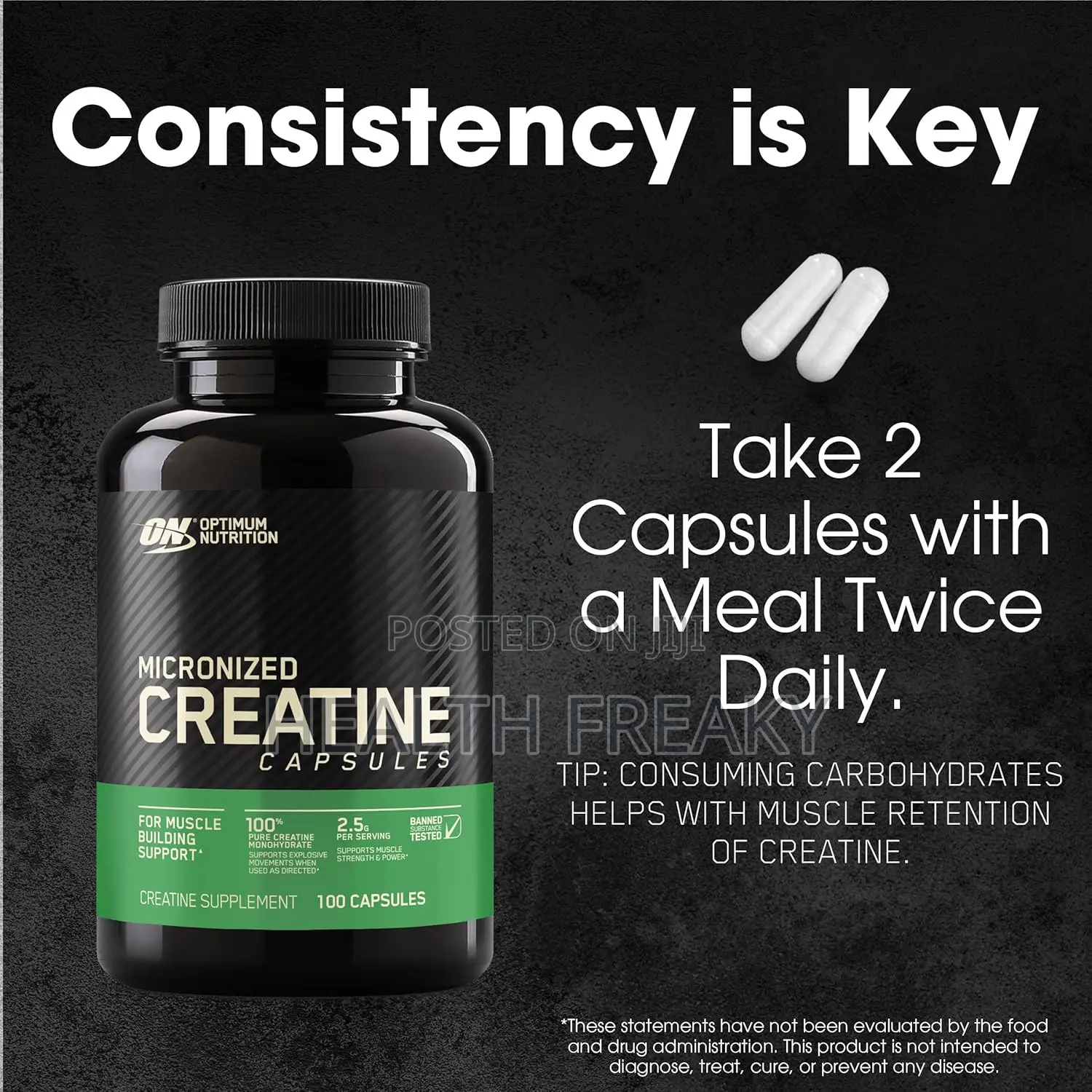 Creatine on Creatine Monohydrate Capsules Muscle Builder Energy
