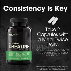 Creatine on Creatine Monohydrate Capsules Muscle Builder Energy