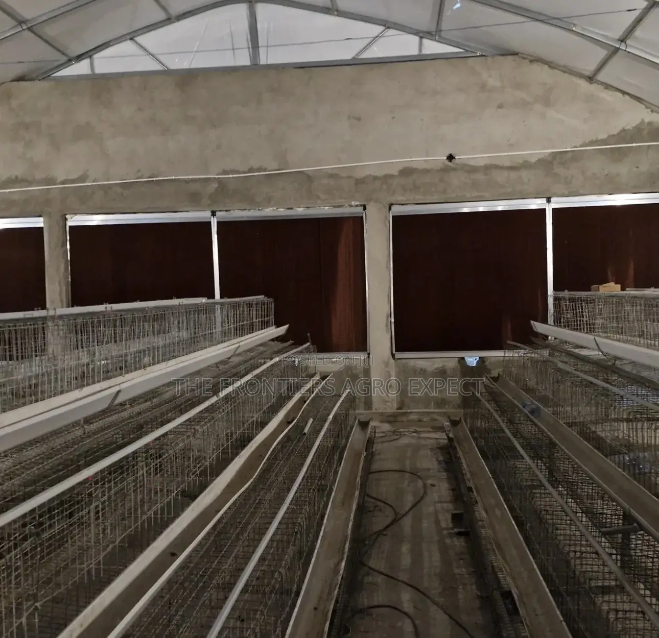 Poultry Coop With Battery Cages