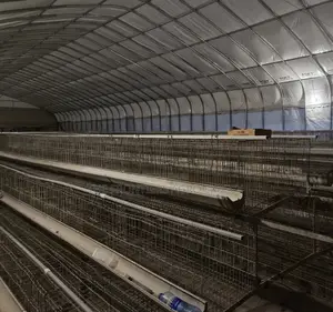 Poultry Coop With Battery Cages