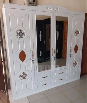 Wardrobe With 4 Doors Large Storage Cabinet
