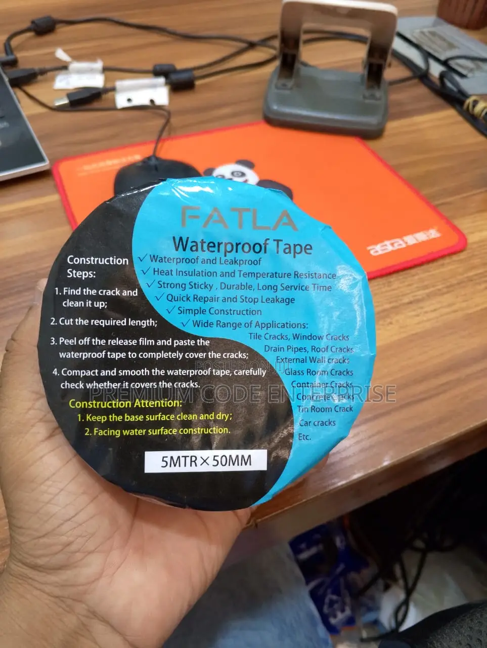 Pipe Leak Repair Waterproof Tape 5m X 50mm