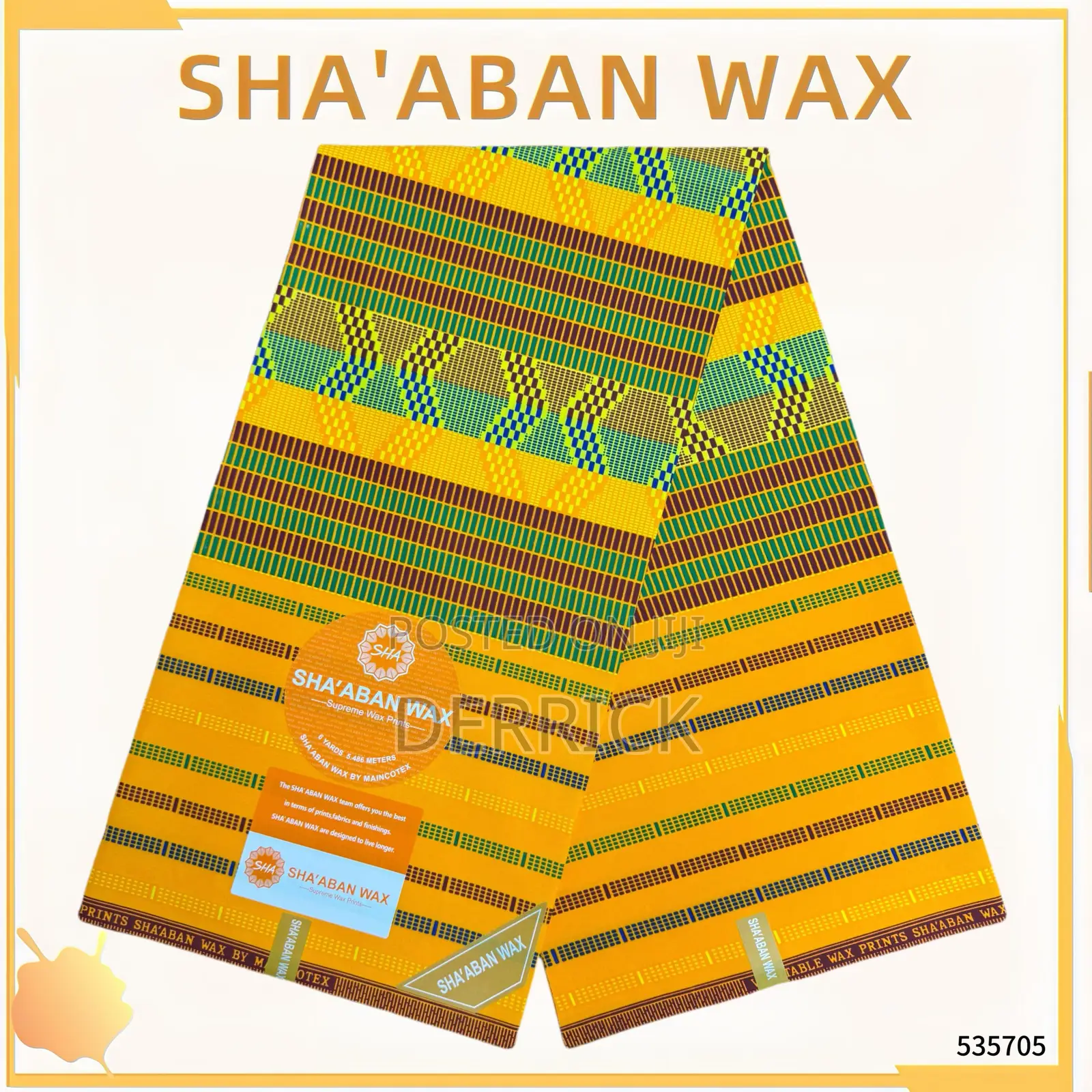 Kente Sha’Aban Wax Small Textiles.