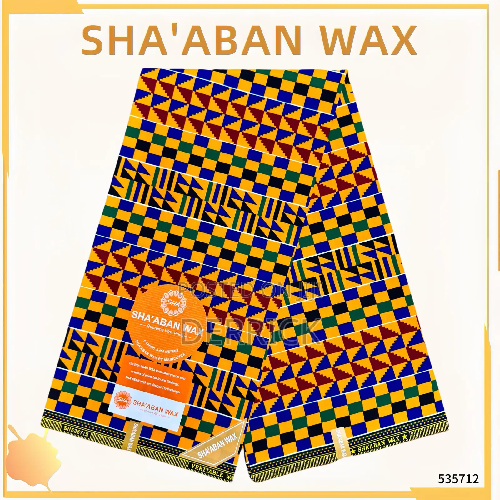 Kente Sha’Aban Wax Small Textiles.