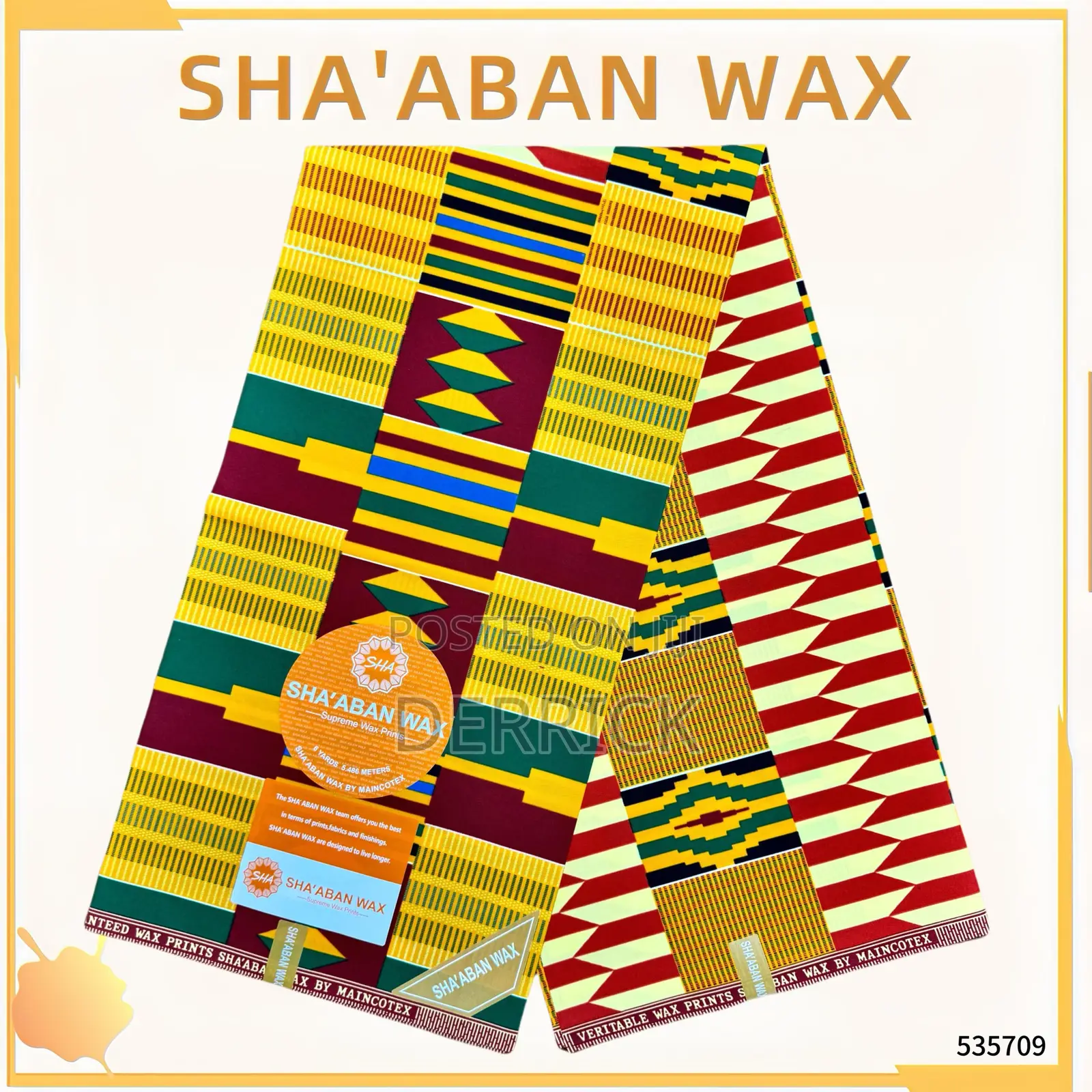 Kente Sha’Aban Wax Small Textiles.