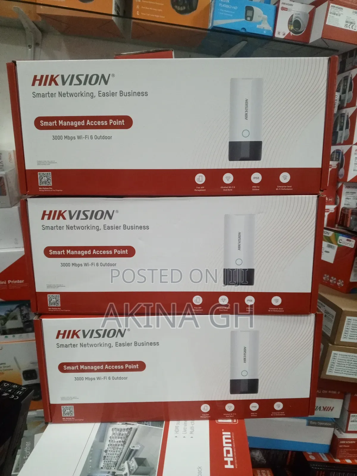 Hikvision Wi-Fi 6 3000mbps Outdoor Access Point Ds-3wap623e-Si
