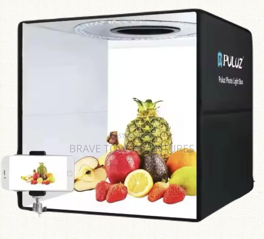 Portable Photography Studio With Inner Ring Light Backdrops