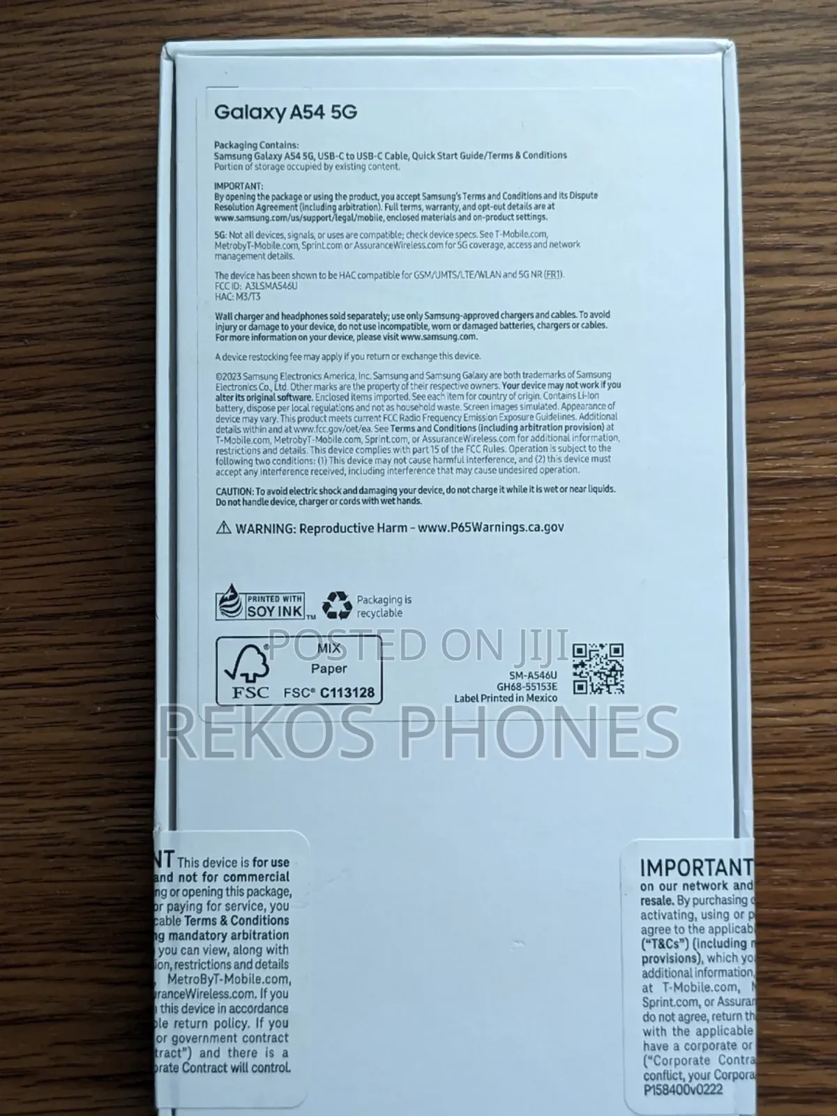 New Samsung Galaxy A54 5G 128 GB Black