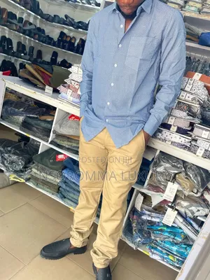 Shirt and Khaki Trousers Combo
