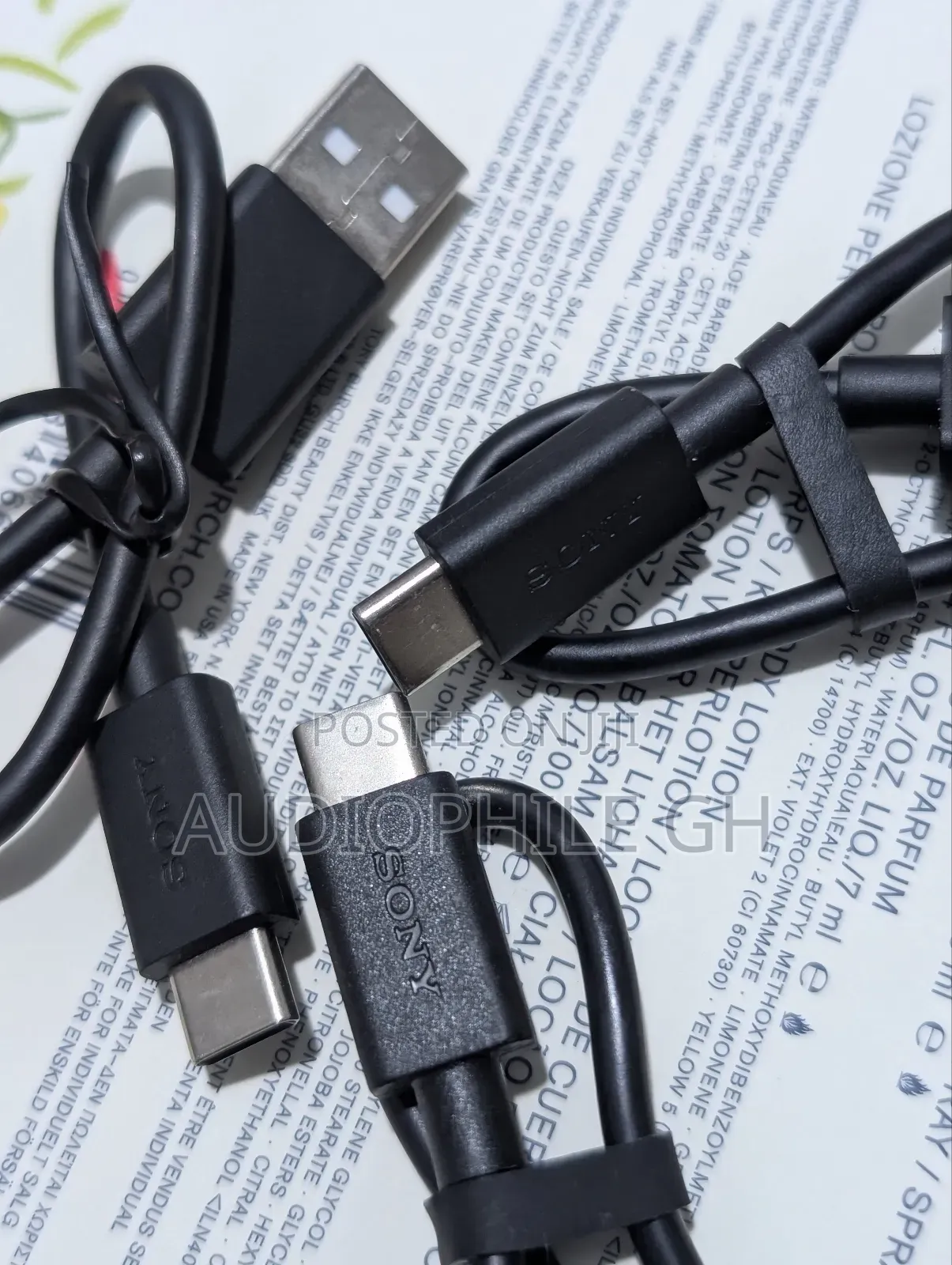 Sony Usb a to Usb C Short Cable
