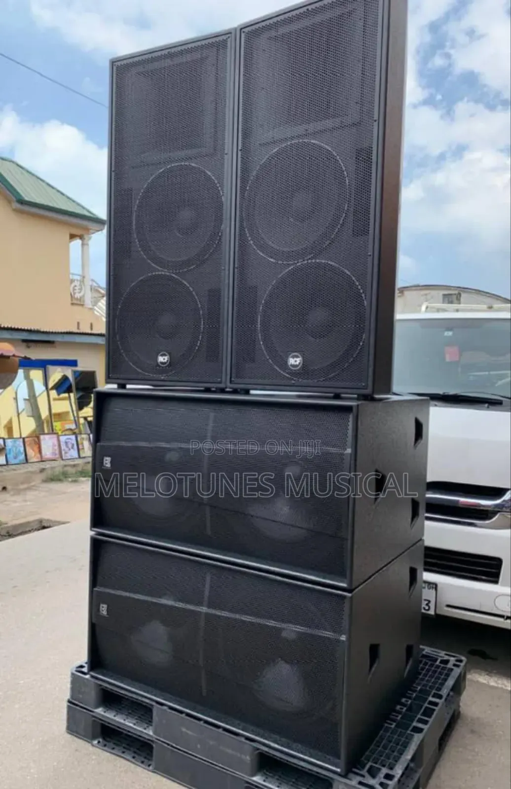 Martins Audio Bass Pair and RCF Full Range Pair of Speakers