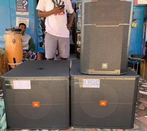 Pair of JBL Active Speakers and Single Bass Pair Speakers