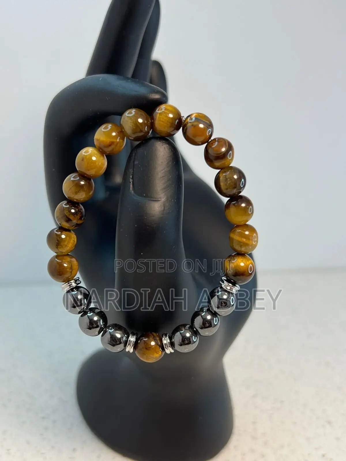 Tiger Eye and Customized Names Bracelets