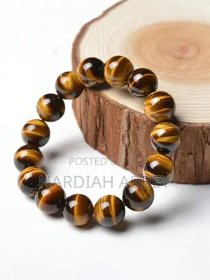 Tiger Eye and Customized Names Bracelets
