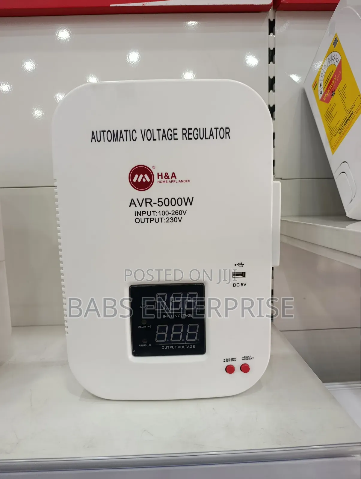 H&A Wall Mount Avr Automatic Voltage Stabilizer 5000w